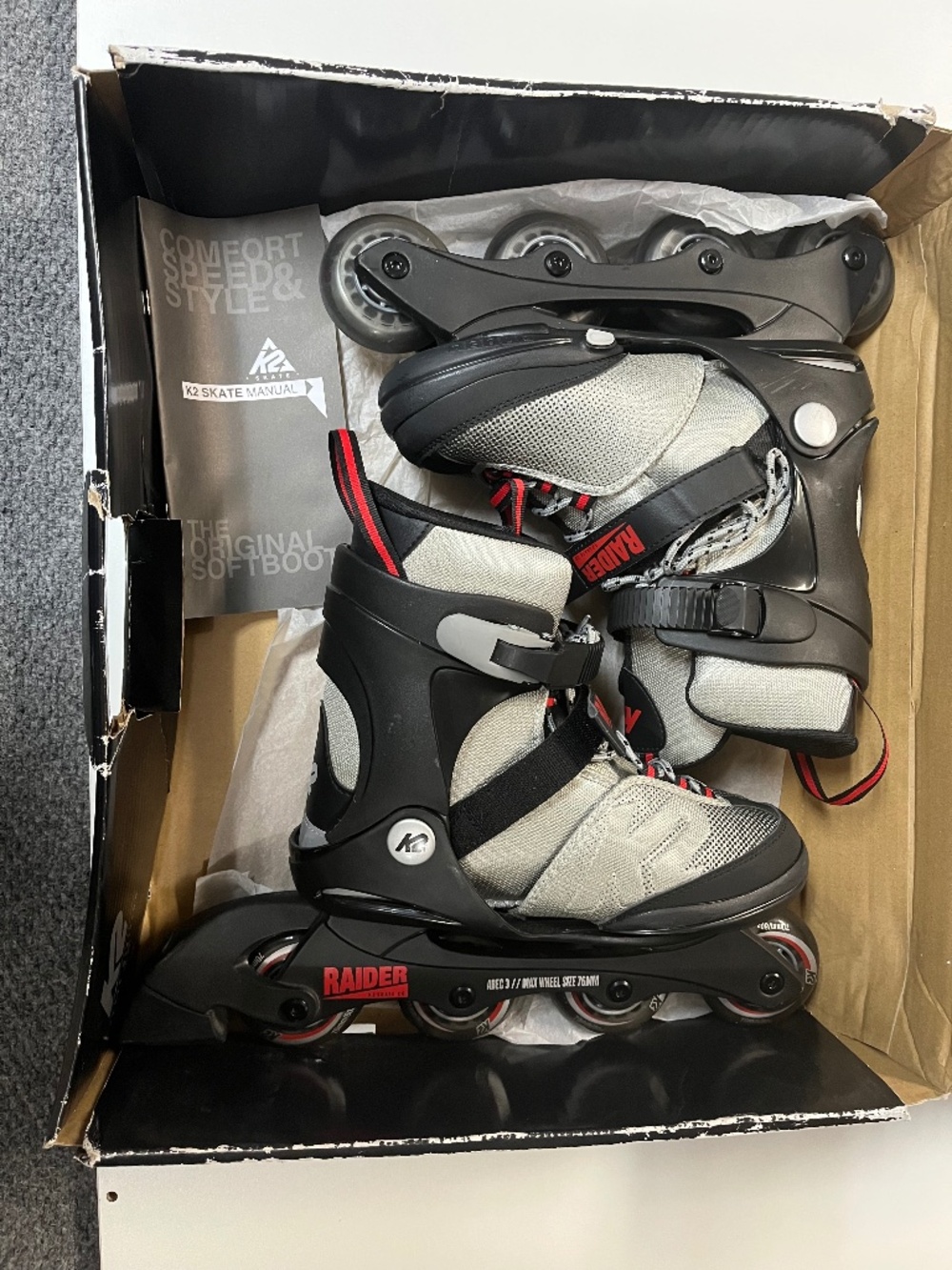 K2 Youth Raider Adjustable Inline Skates